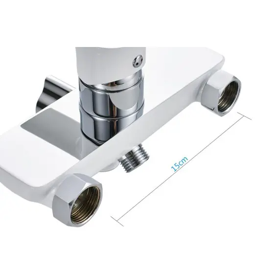 Смеситель для ванны Gerhans K15W K13115W белый/хром, изображение 11