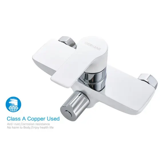 Смеситель для ванны Gerhans K15W K13115W белый/хром, изображение 7