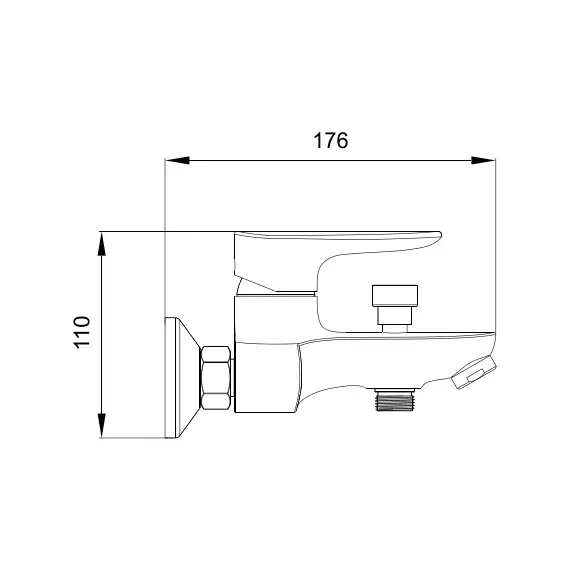 Смеситель для ванны Ledeme H65 L3065 хром, изображение 2