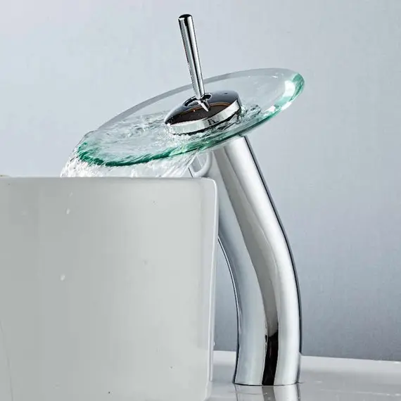 Смеситель для раковины водопад Ledeme L1055-3 высокий хром, изображение 2