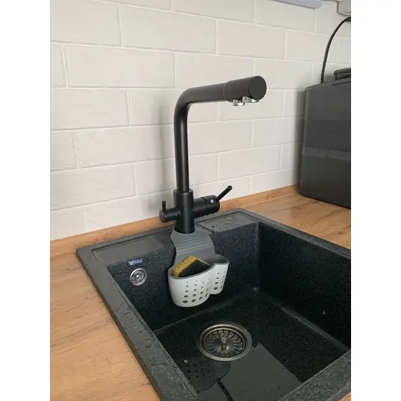 Смеситель для кухни со встроенным краном под фильтр питьевой воды Ledeme R L4055B-3 черный, Название цвета: Черный, изображение 10