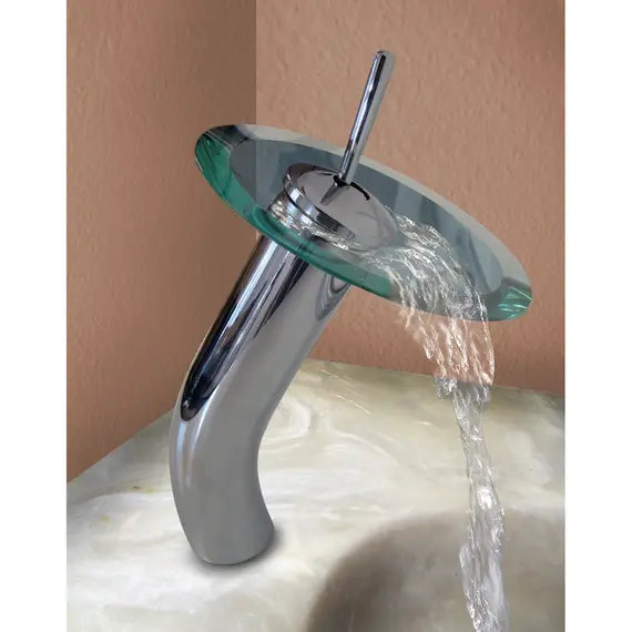 Смеситель для раковины водопад Ledeme L1055-3 высокий хром, изображение 5