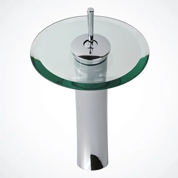 Смеситель для раковины водопад Ledeme L1055-3 высокий хром