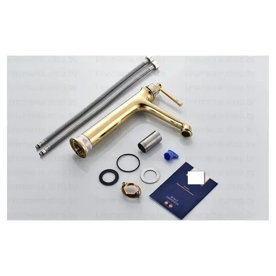 Смеситель для раковины Gerhans K20G K11120G золотой, изображение 7