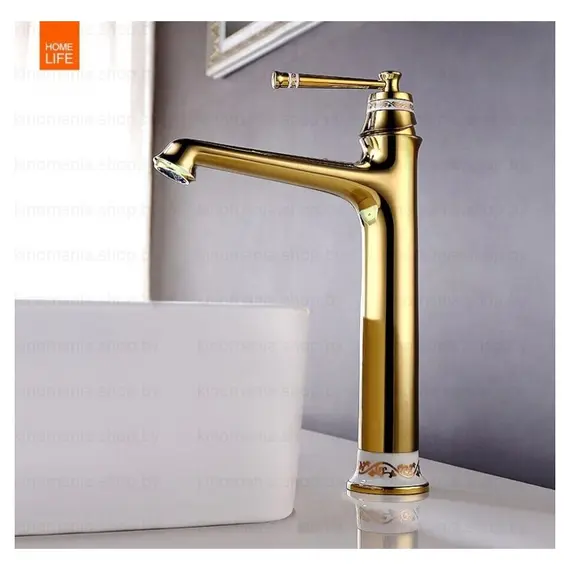 Смеситель для раковины Gerhans K20G K11120G золотой, изображение 2