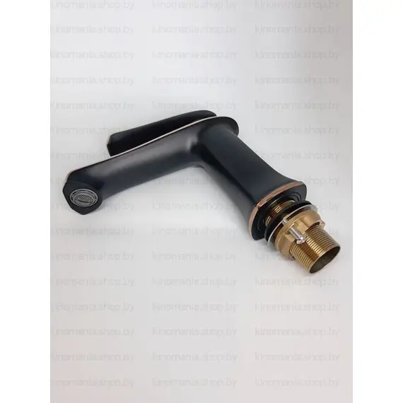 Смеситель для раковины Gerhans K21 K11021B черный/розовое золото, Основной цвет: Черный, изображение 8