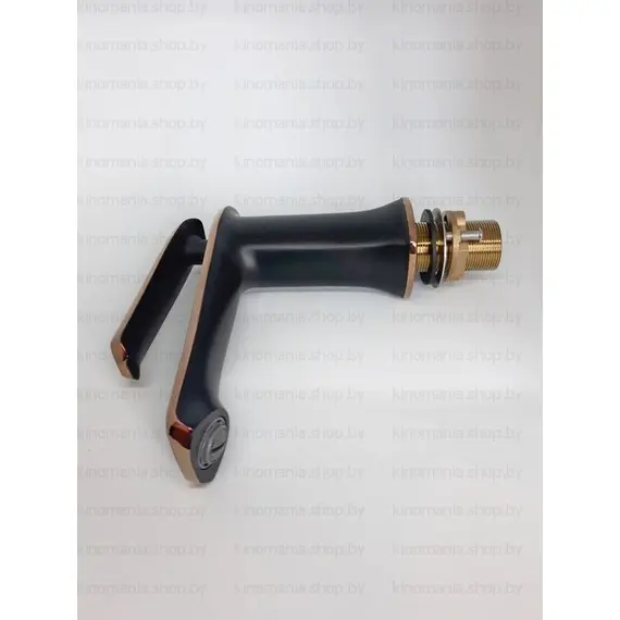 Смеситель для раковины Gerhans K21 K11021B черный/розовое золото, Основной цвет: Черный, изображение 9