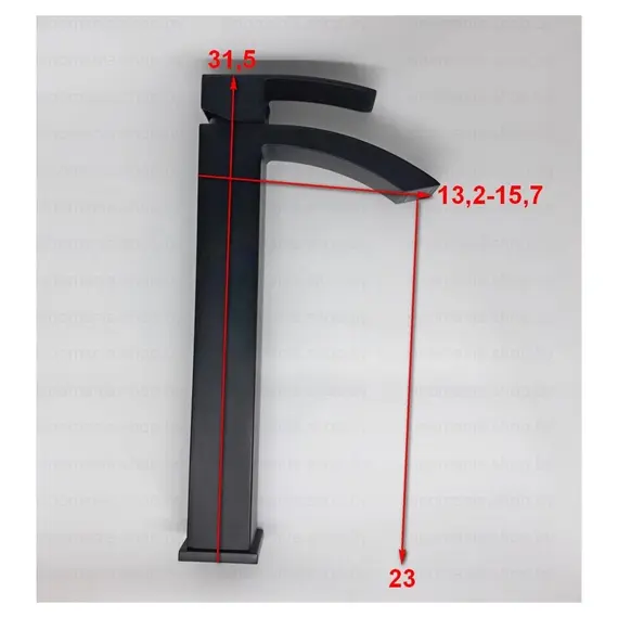 Смеситель для раковины Ledeme L1155B-15 черный, изображение 2