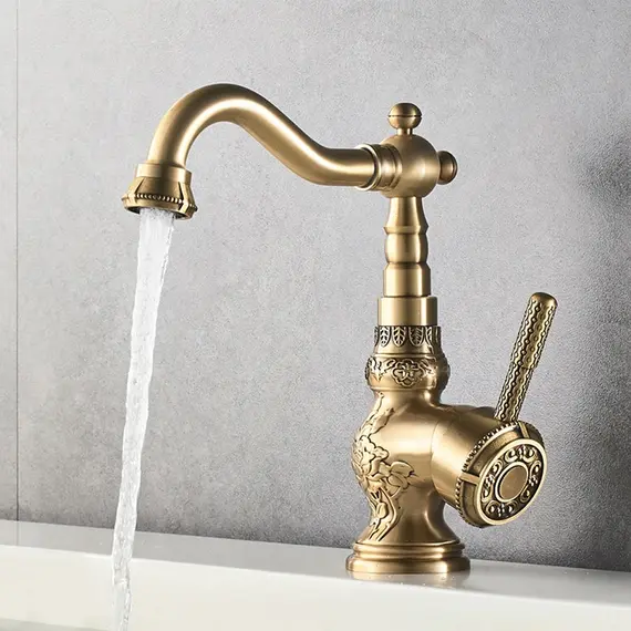 Смеситель для раковины Gerhans K18 K11018 бронзовый, изображение 3