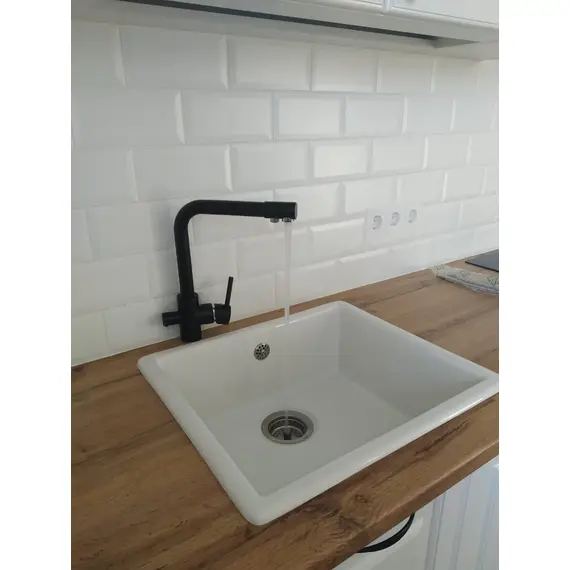 Смеситель для кухни со встроенным краном под фильтр питьевой воды Ledeme R L4055B-3 черный, Название цвета: Черный, изображение 12