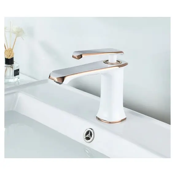 Смеситель для раковины Gerhans K21 K11021W белый, Основной цвет: Белый, изображение 2