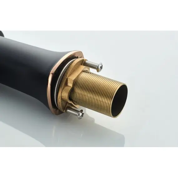 Смеситель для раковины Gerhans K21 K11021B черный/розовое золото, Основной цвет: Черный, изображение 14