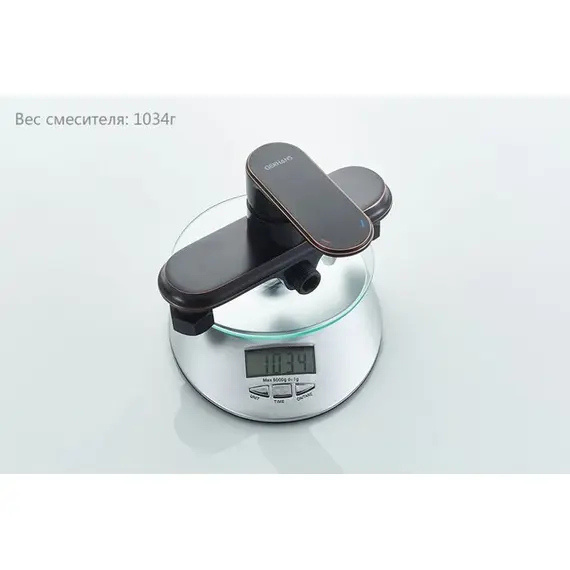 Смеситель для душа Gerhans K22 K12022T черный с золотой патиной, изображение 15