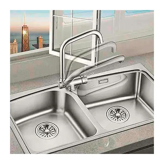 Смеситель для кухни Ledeme L4798 хром, изображение 5