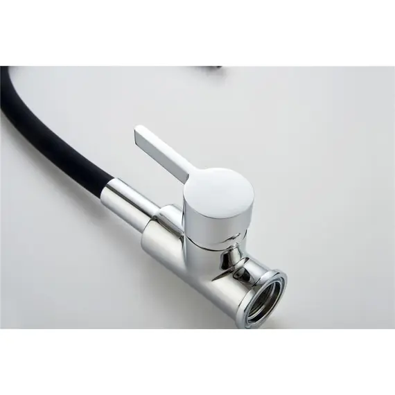 Смеситель для кухни с гибким изливом Ledeme Rainbow L4898-2 хром, изображение 10