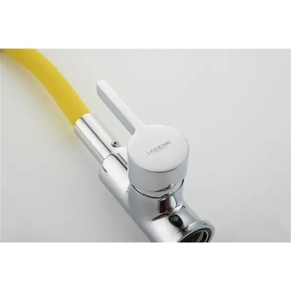 Смеситель для кухни с гибким изливом Ledeme Rainbow L4898-4 хром, изображение 10