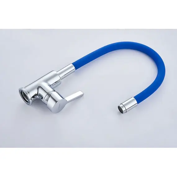 Смеситель для кухни с гибким изливом Ledeme Rainbow L4898-6 хром, изображение 5