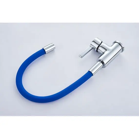 Смеситель для кухни с гибким изливом Ledeme Rainbow L4898-6 хром, изображение 6