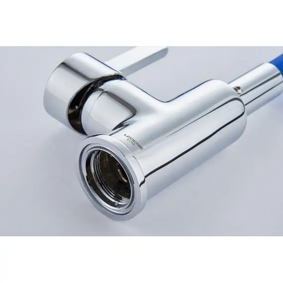 Смеситель для кухни с гибким изливом Ledeme Rainbow L4898-6 хром, изображение 7