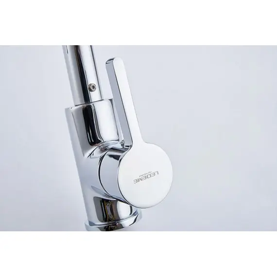 Смеситель для кухни с гибким изливом Ledeme Rainbow L4898-6 хром, изображение 8