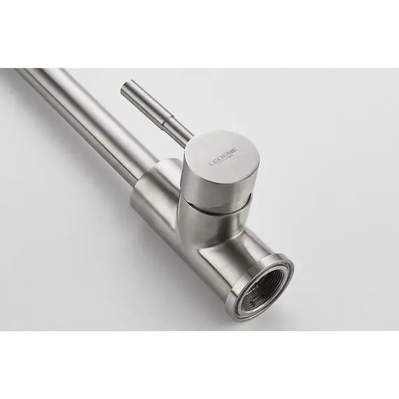 Смеситель для кухни Ledeme R L4998-3 суперсталь, изображение 9