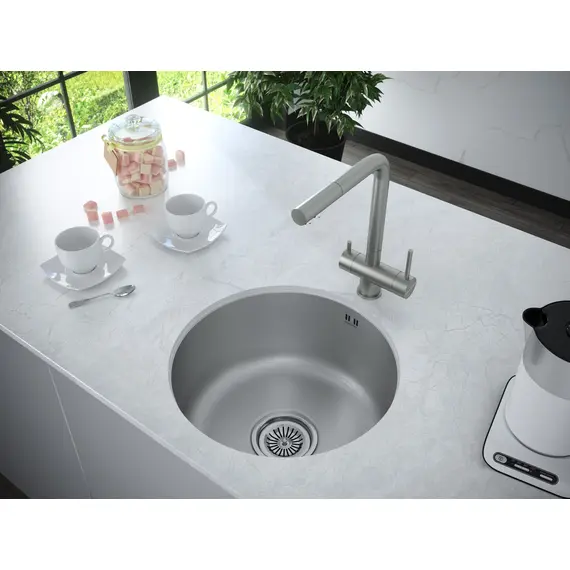 Смеситель для кухни Paulmark Skalen Sk213020-SS нержавеющая сталь, изображение 4