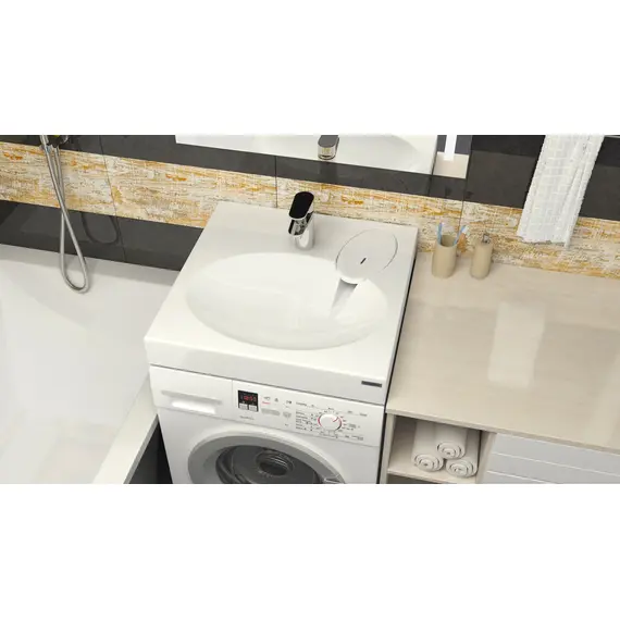 Раковина на стиральную машину Paulmark Mond PM720431 60 х 55 см, изображение 2