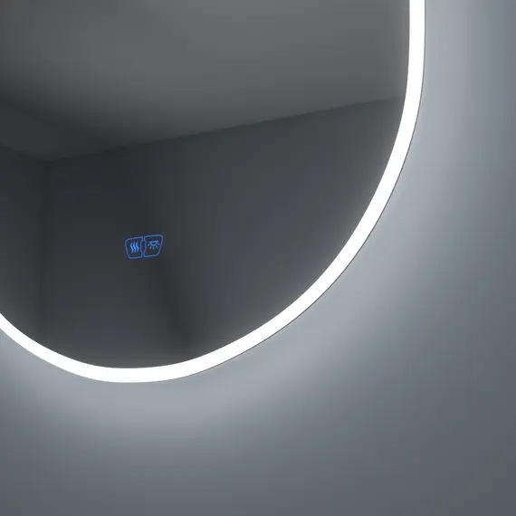 Зеркало для ванной Teymi Tiko Iva 45 х 90 см с LED подсветкой и подогревом, изображение 3