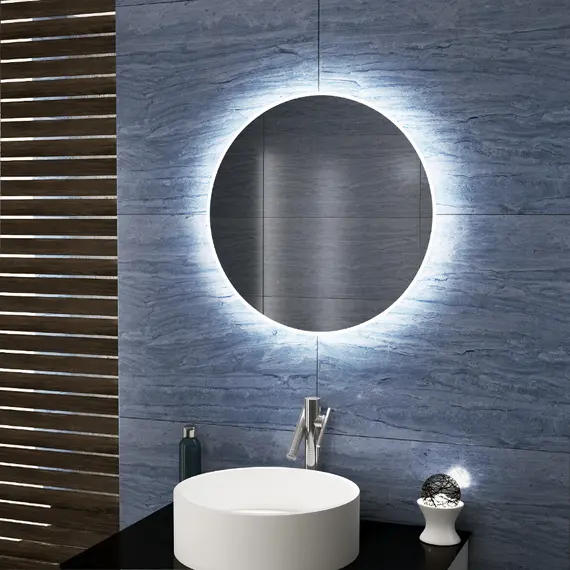 Зеркало для ванной Teymi Tiko Lina круглое 60 см с LED подсветкой, изображение 7