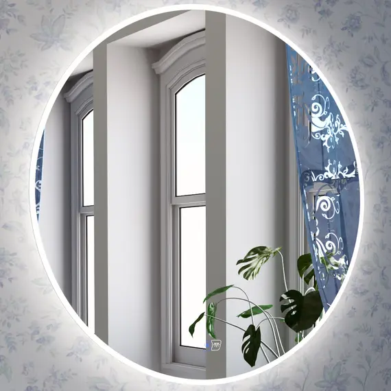 Зеркало для ванной Teymi Tiko Lina круглое 70 см с LED подсветкой и подогревом, изображение 7