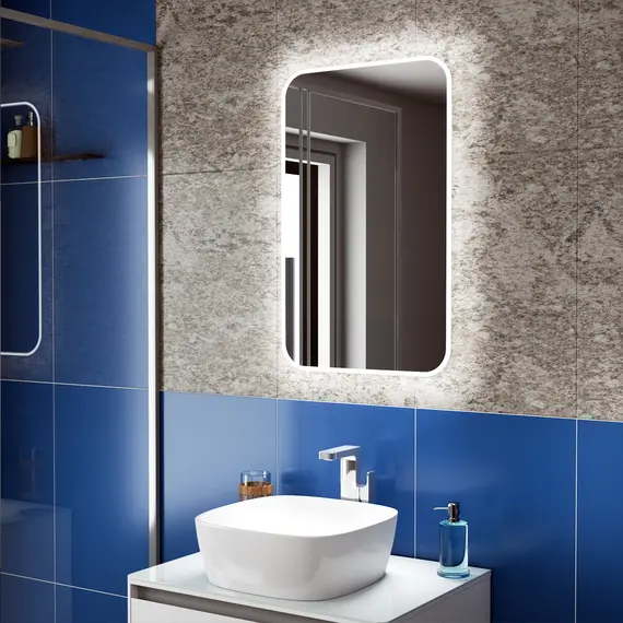 Зеркало для ванной Teymi Tiko Solli 50 х 80 см с LED подсветкой, изображение 2