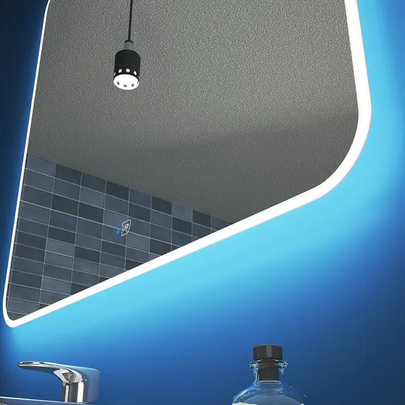 Зеркало для ванной Teymi Tiko Solli 60 х 80 см с LED подсветкой и подогревом, изображение 4