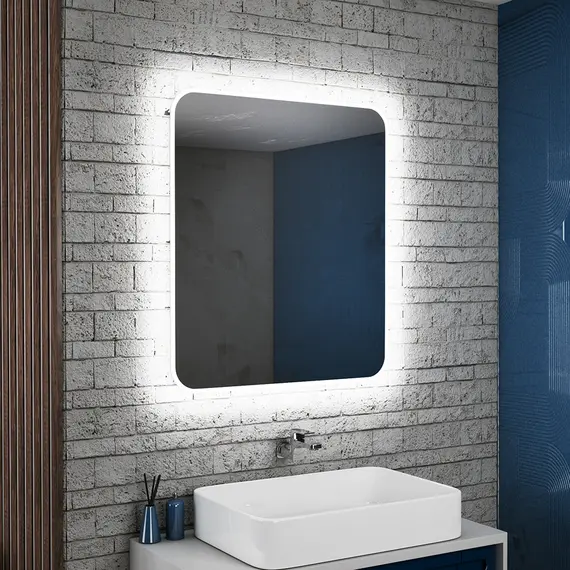 Зеркало для ванной Teymi Tiko Solli 70 х 80 см с LED подсветкой, изображение 2