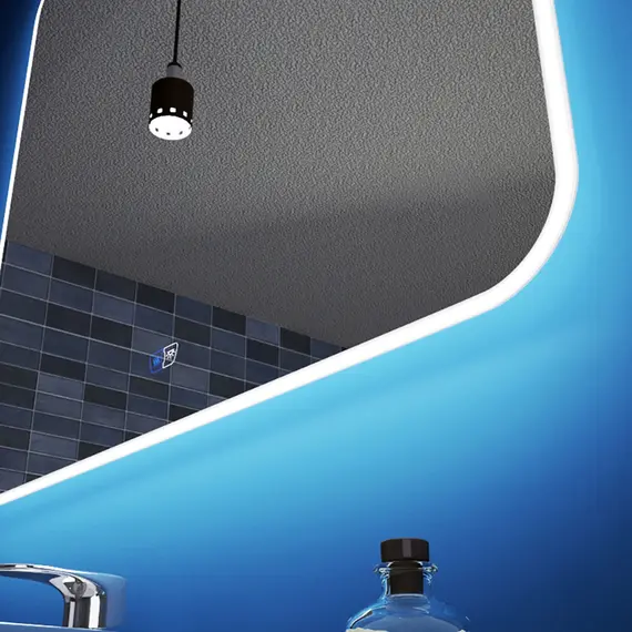 Зеркало для ванной Teymi Tiko Solli 80 х 80 см с LED подсветкой и подогревом, изображение 5