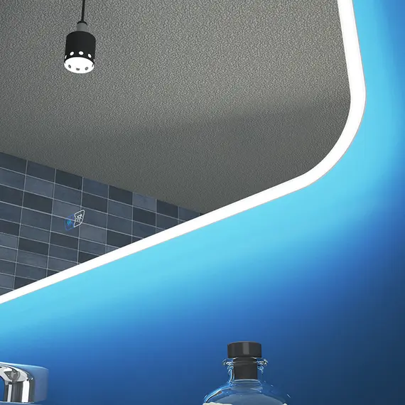 Зеркало для ванной Teymi Tiko Solli 100 х 80 см с LED подсветкой и подогревом, изображение 5