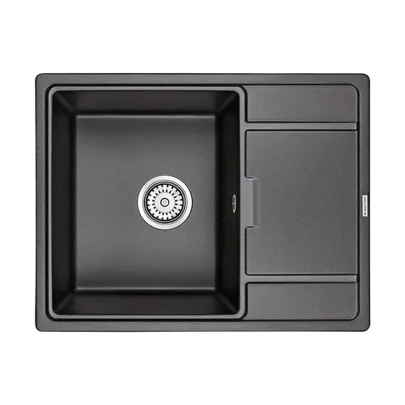 Мойка из камня Paulmark Flugen 50-650 PM216550-BL черный кварц 65 х 50 см