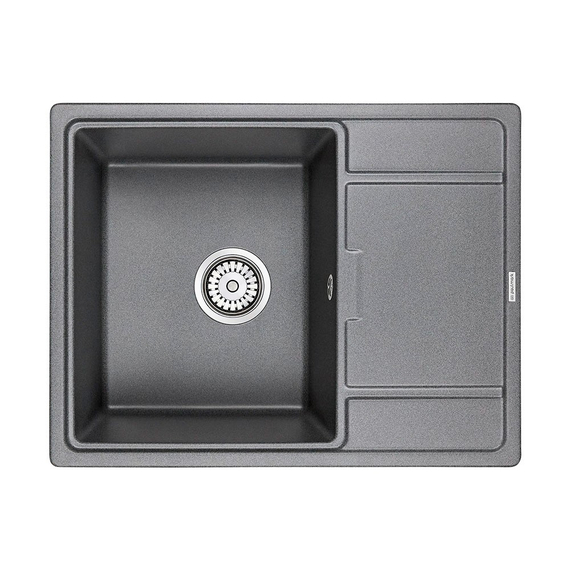Мойка из камня Paulmark Flugen 50-650 PM216550-DG графит кварц 65 х 50 см