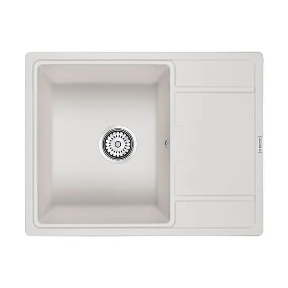 Мойка из камня Paulmark Flugen 50-650 PM216550-WH белый кварц 65 х 50 см