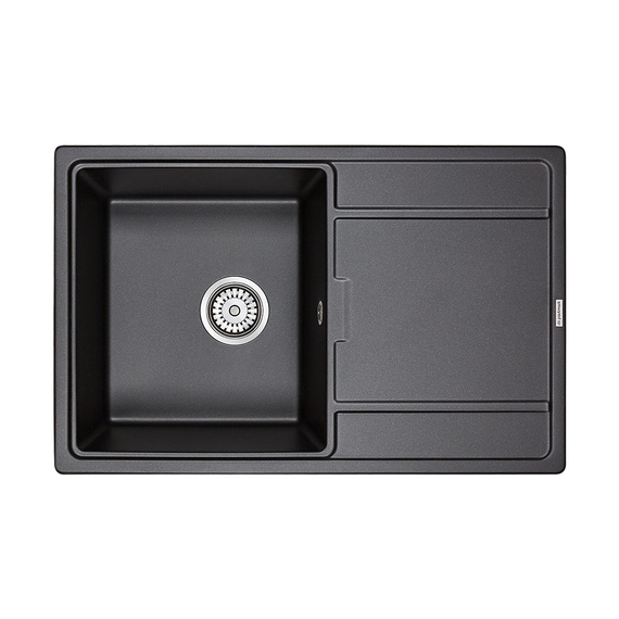 Мойка из камня Paulmark Flugen 50-780 PM217850-BL черный кварц 78 х 50 см