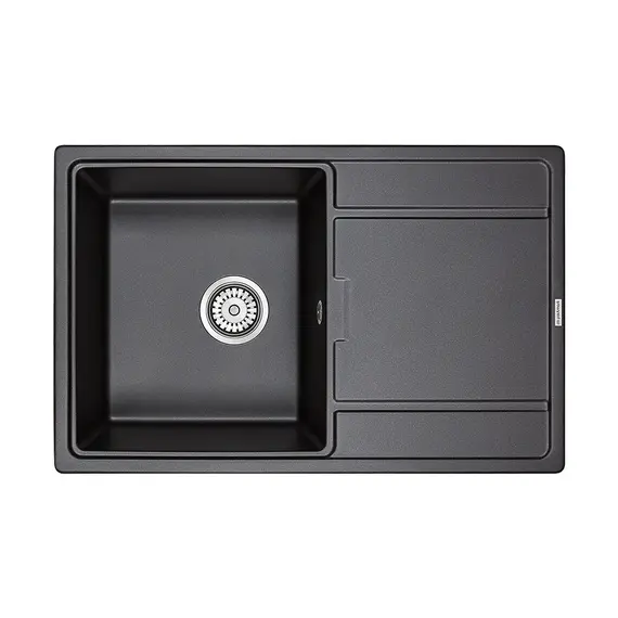 Мойка из камня Paulmark Flugen 50-780 PM217850-BL черный кварц 78 х 50 см