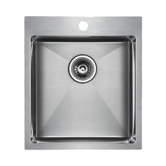 Мойка из нержавейки Paulmark Velten 45 PM804551-BS брашированная сталь 45 х 51 см