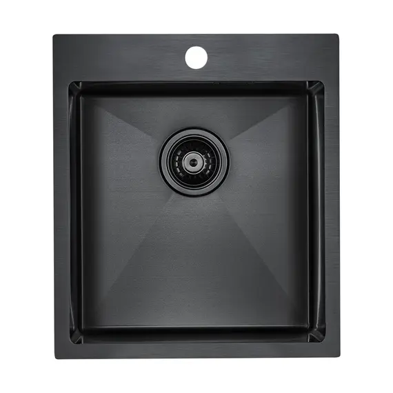 Мойка из нержавейки Paulmark Velten 45 PM804551-GM вороненая сталь 45 х 51 см