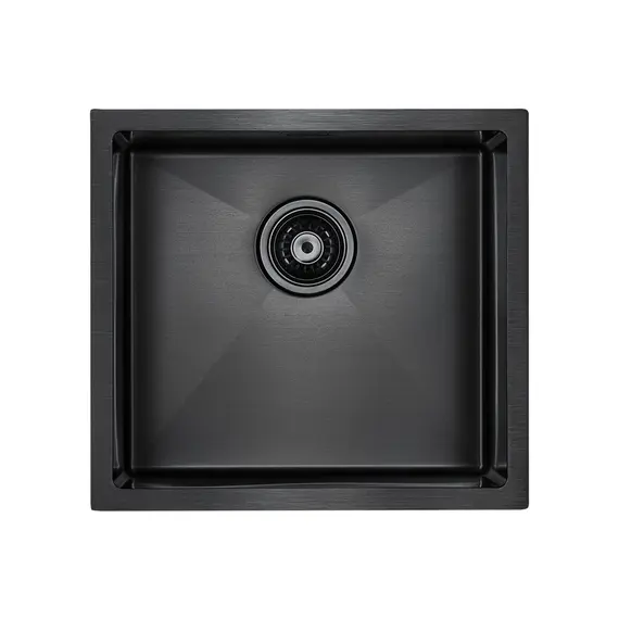 Мойка из нержавейки Paulmark Aller 48 Uni PM804844-GM вороненая сталь PVD 48 х 44 см