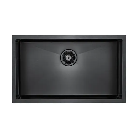 Мойка из нержавейки Paulmark Aller 74 Uni PM807444-GM вороненая сталь 74 х 44 см