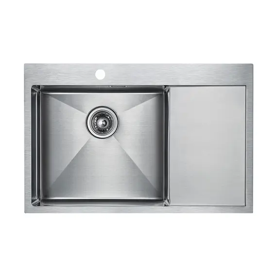 Мойка из нержавейки Paulmark Velten 78F PM807851-BSL брашированная сталь 78 х 51 см