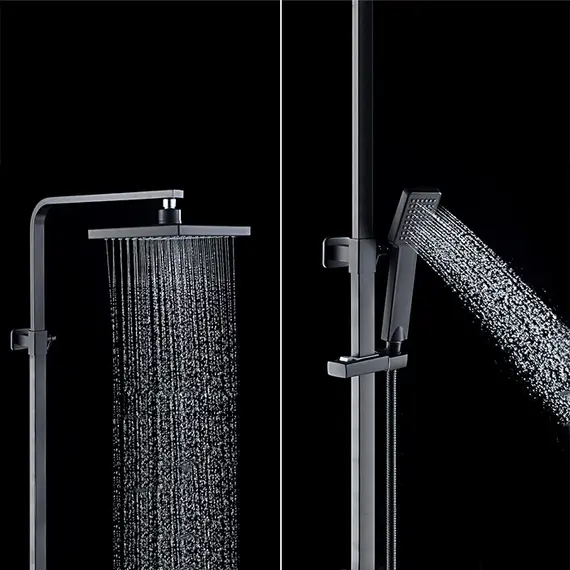 Душевой комплект Ledeme R L72433B матовый черный, изображение 6