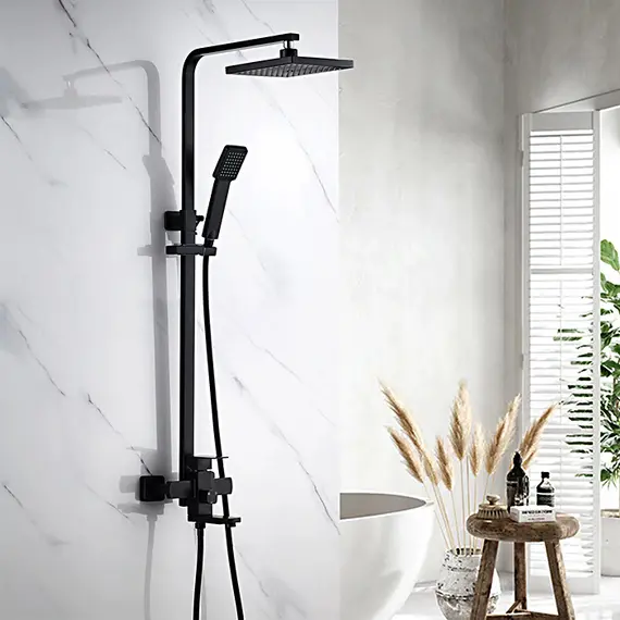 Душевой комплект Ledeme R L72433B матовый черный, изображение 3