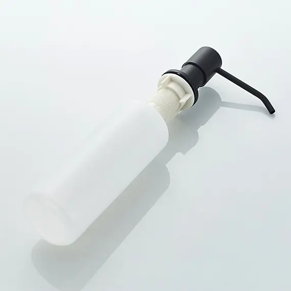 Дозатор для жидкого мыла Ledeme R L405F 400 мл встраиваемый черный, изображение 4