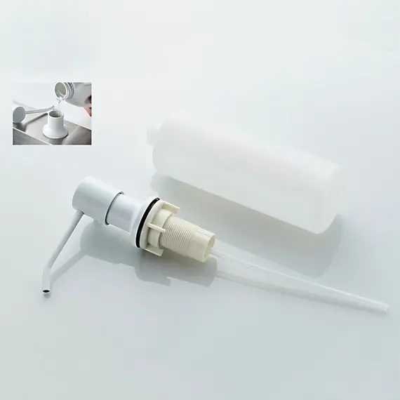 Дозатор жидкого мыла Ledeme R L405H белый матовый, изображение 5