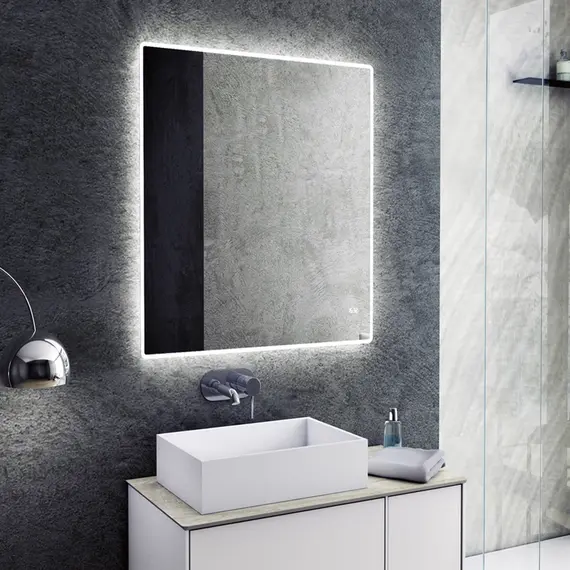 Зеркало для ванной Teymi Tiko Aina 70 х 80 см с LED подсветкой и часами, изображение 7